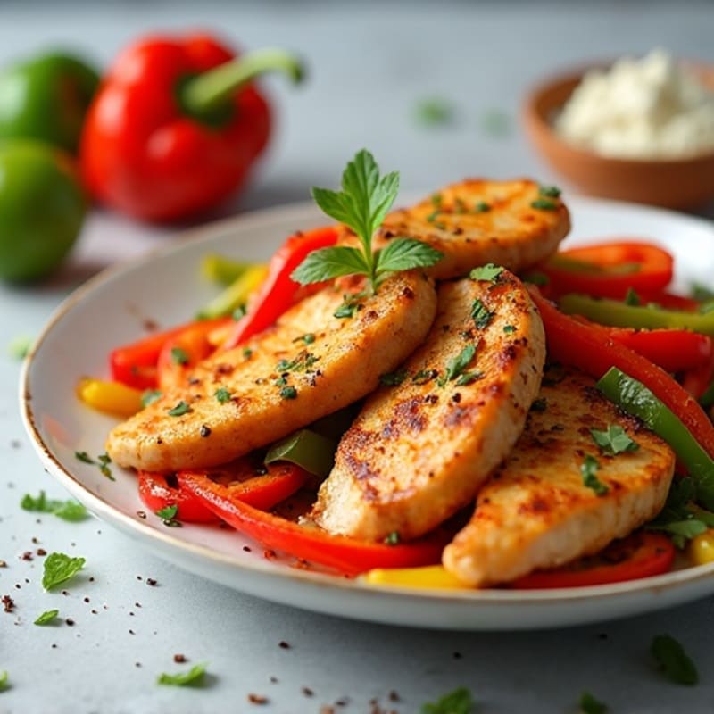 Sheet Pan Zesty Chicken Fajitas with Roasted Peppers