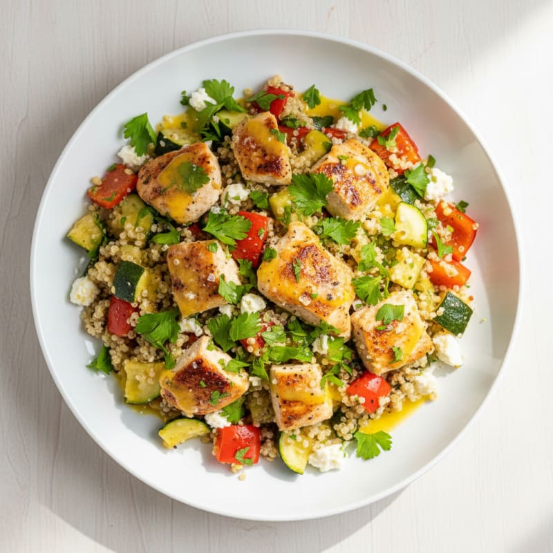 Zesty Quinoa Salad with Roasted Vegetables