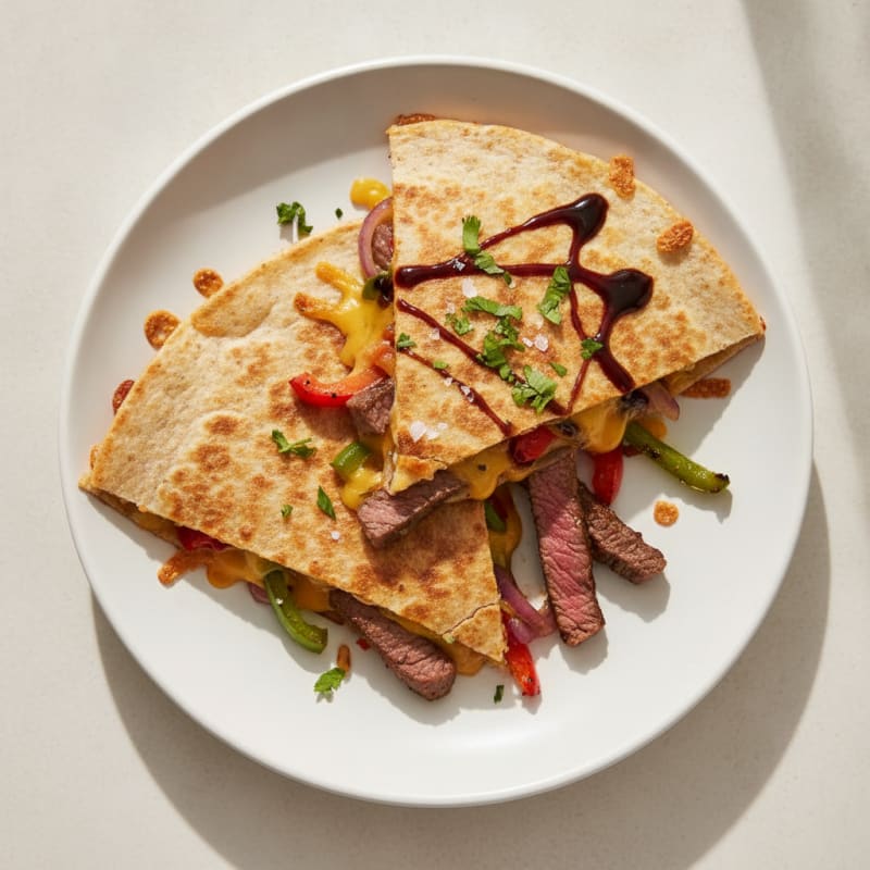 Seared Steak & Pepper Quesadillas