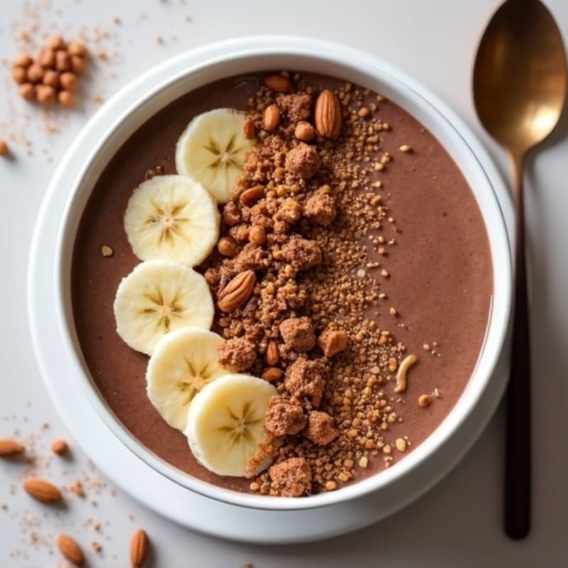 Creamy Chocolate Protein Smoothie Bowl
