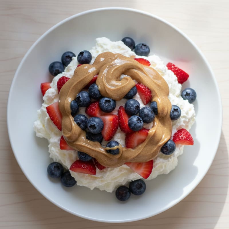 Silky Greek Yogurt Protein Pudding with Fresh Berries