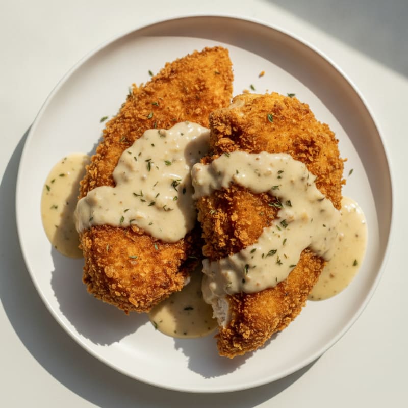 Buttermilk Fried Chicken with Creamy Gravy