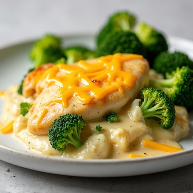 Creamy Cheesy Chicken and Broccoli Bake