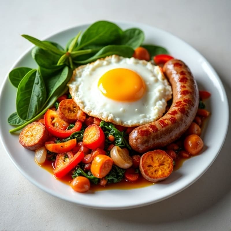 Crispy Sweet Potato and Egg Hash