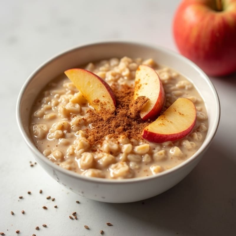 Protein-Packed Apple Cinnamon Steel Cut Oats