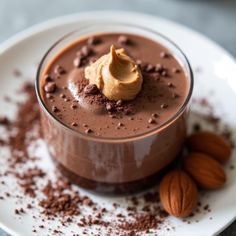 Dark Chocolate Fudgy Protein Pudding
