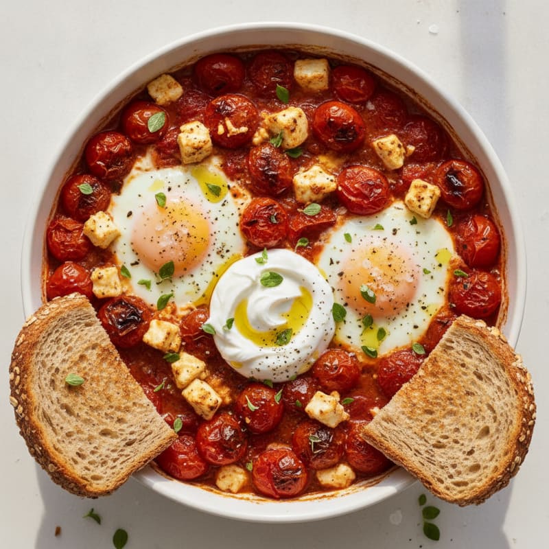 Baked Eggs with Roasted Tomatoes