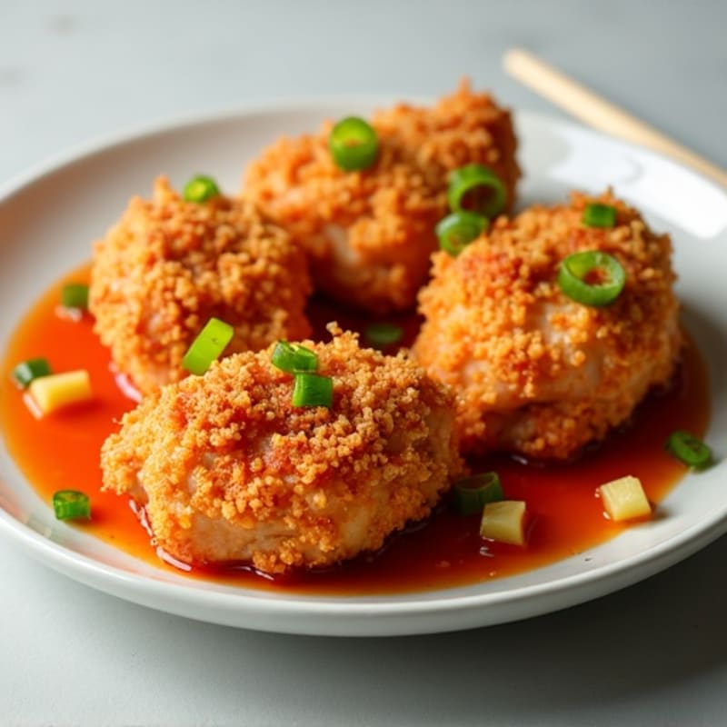 Baked Crispy Sweet and Sour Chicken