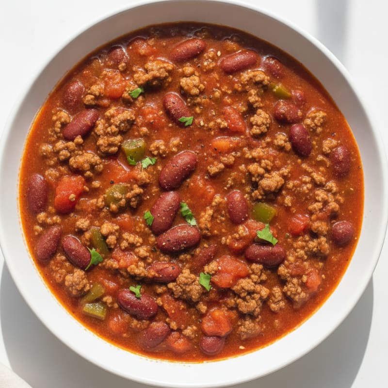 Hearty Slow Cooker Beef Chili