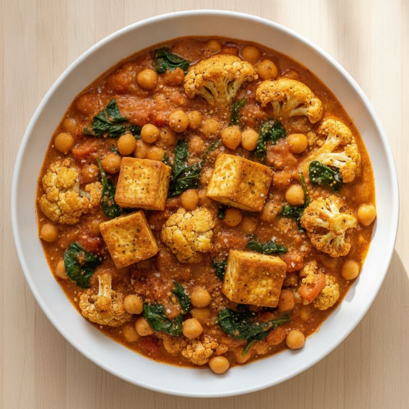 Roasted Vegetable and Chickpea Curry