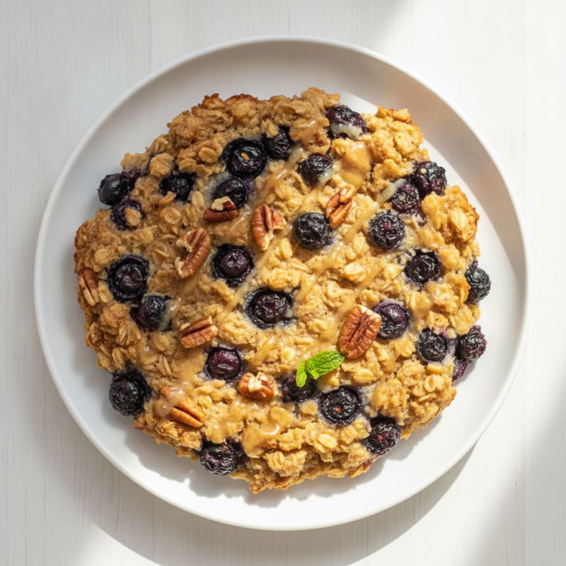 Blueberry Pecan Baked Oatmeal