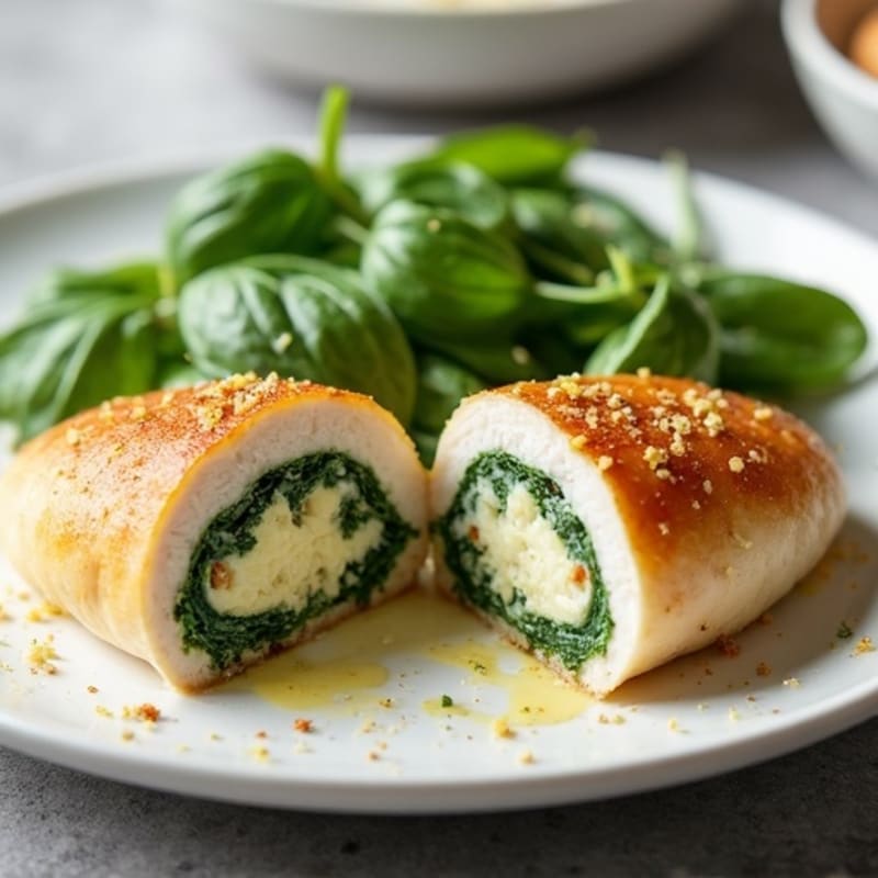 Creamy Spinach and Artichoke Stuffed Chicken Breast