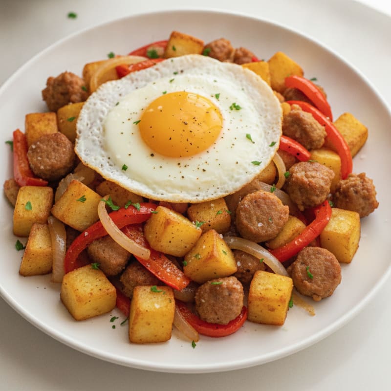 Hearty Sausage and Potato Hash