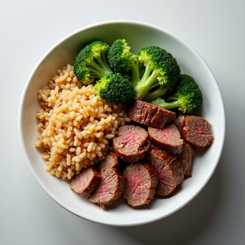 Savory Lean Beef and Crispy Broccoli Rice Bowl