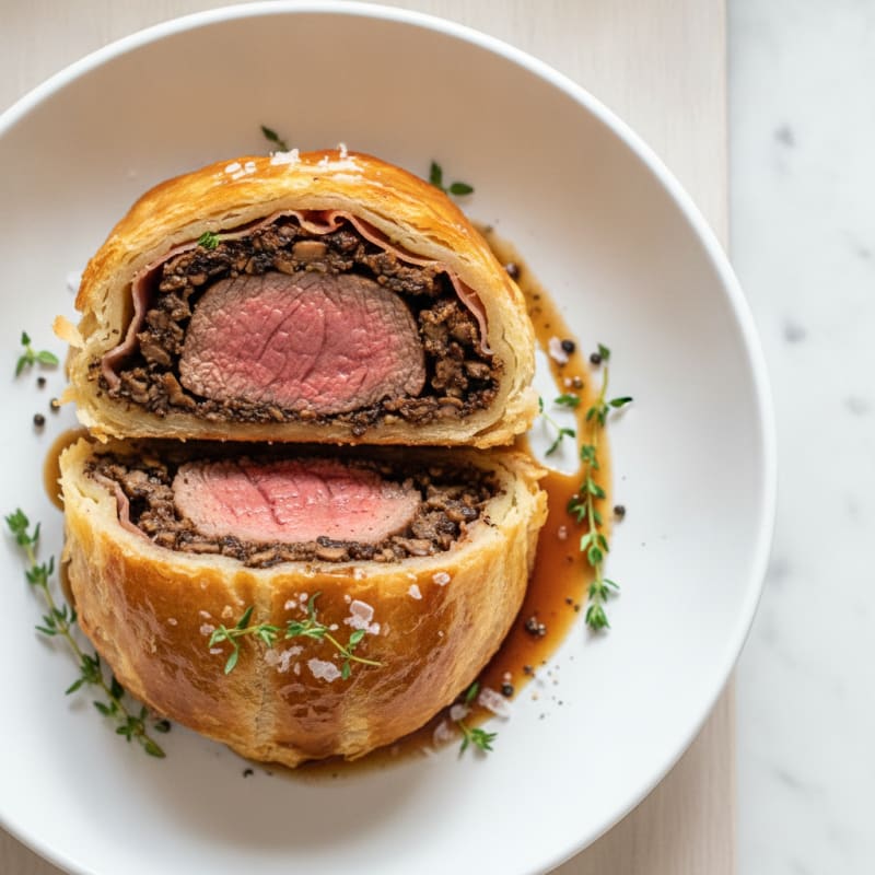 Classic Beef Wellington with Mushroom Duxelles