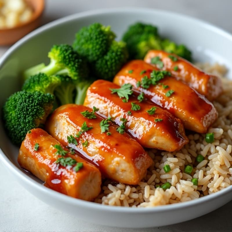 Ginger-Garlic Glazed Teriyaki Chicken Bowl