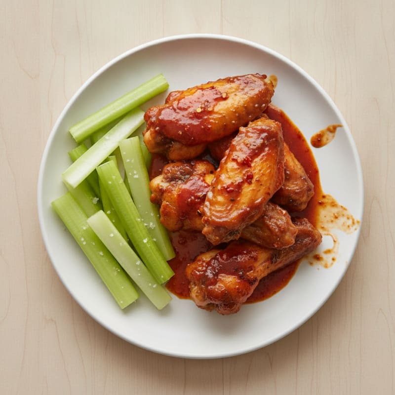 Spicy BBQ Glazed Chicken Wings