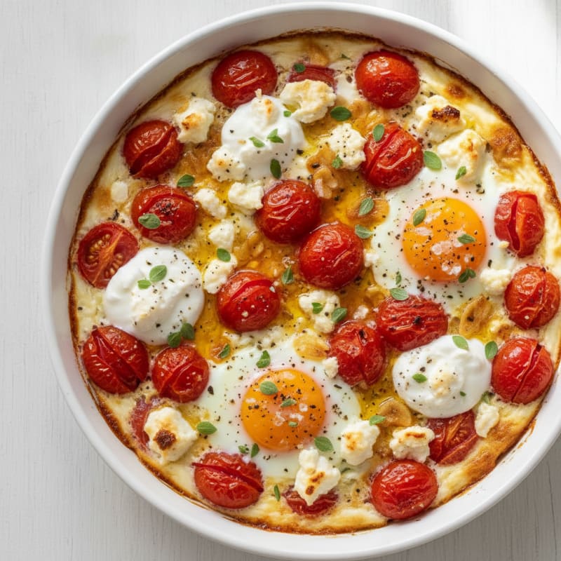 Baked Eggs with Roasted Tomatoes