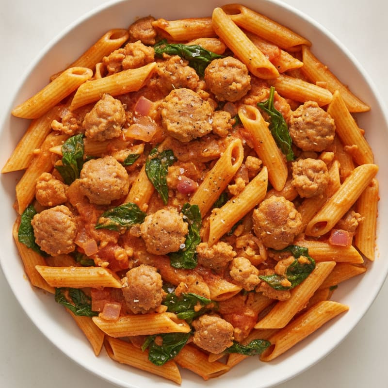 Italian Sausage Pasta with Creamy Tomato Sauce