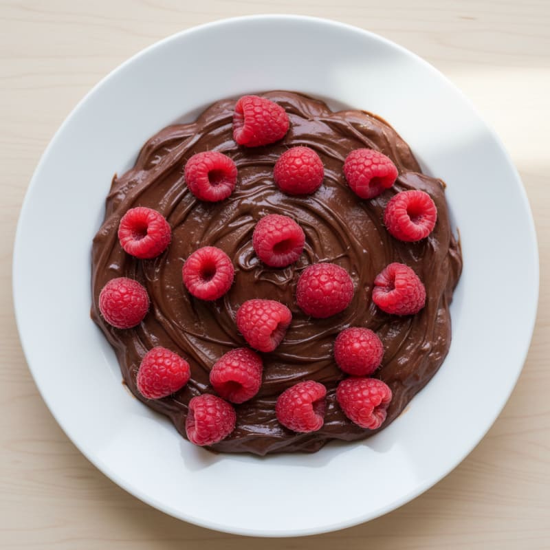 Silky Chocolate Protein Yogurt with Berries