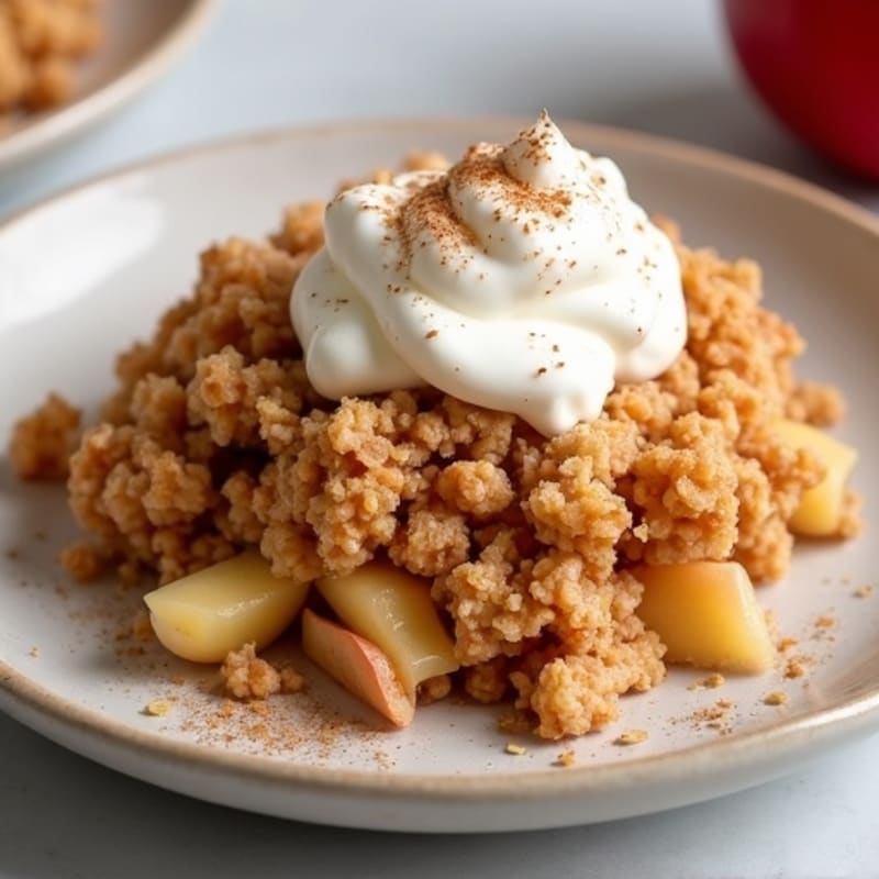Cinnamon-Spiced Apple Oat Crumble