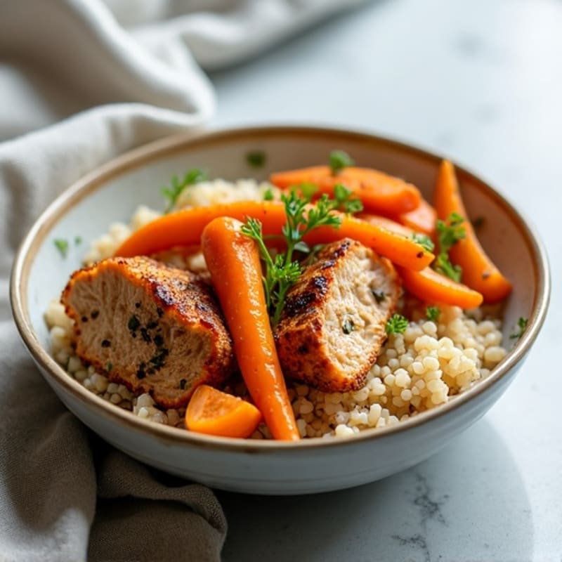 Honey-Glazed Roasted Carrot and Quinoa Bowl