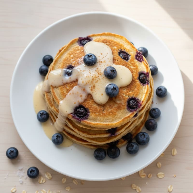 Fluffy Blueberry Buttermilk Pancakes