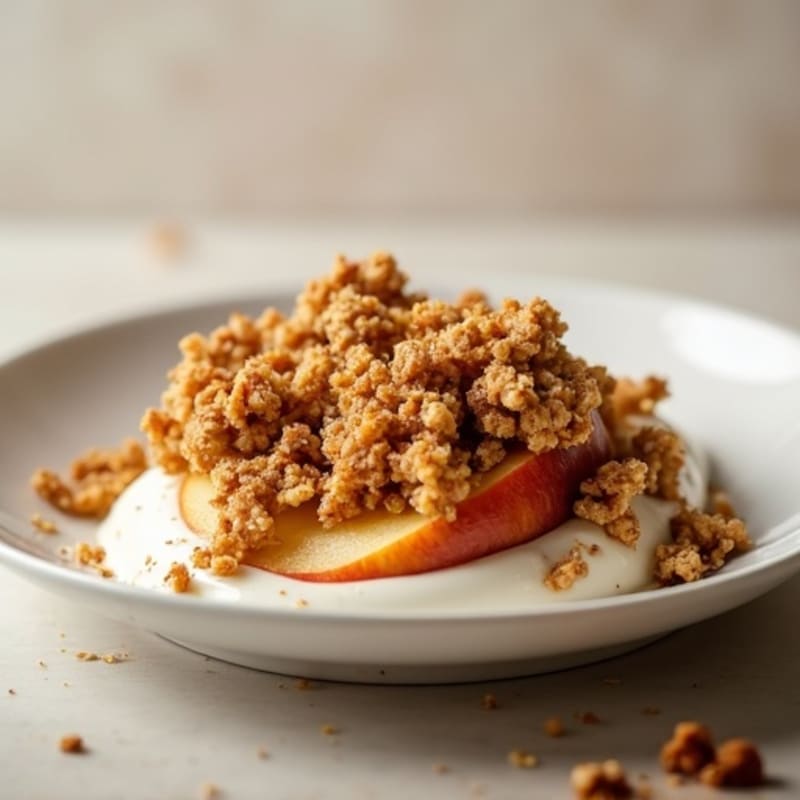 Cinnamon-Spiced Apple Oat Crumble