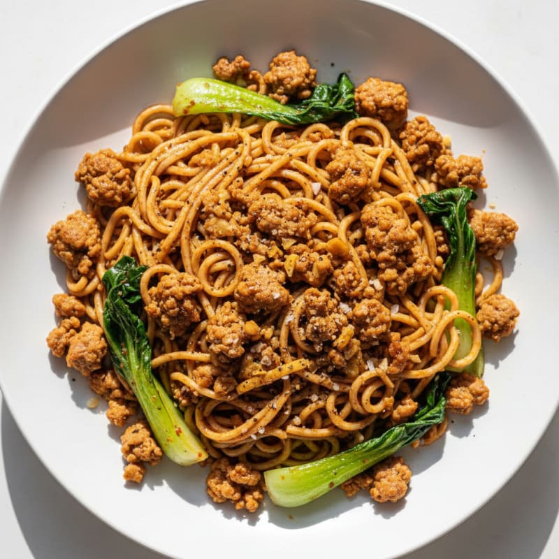 Spicy Creamy Pork Dan Dan Noodles