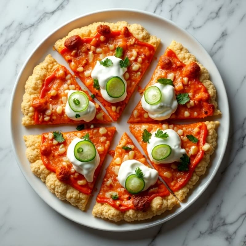 Crispy Buffalo Chicken Pizza