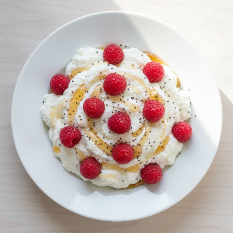 Silky Greek Yogurt Protein Mousse with Berries
