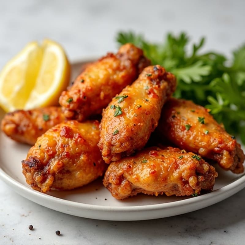 Crispy Baked Honey Garlic Chicken Wings