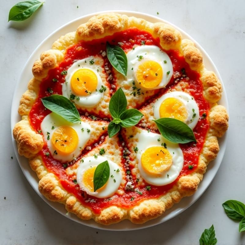 Cauliflower Crust Protein Pizza with Fresh Herbs