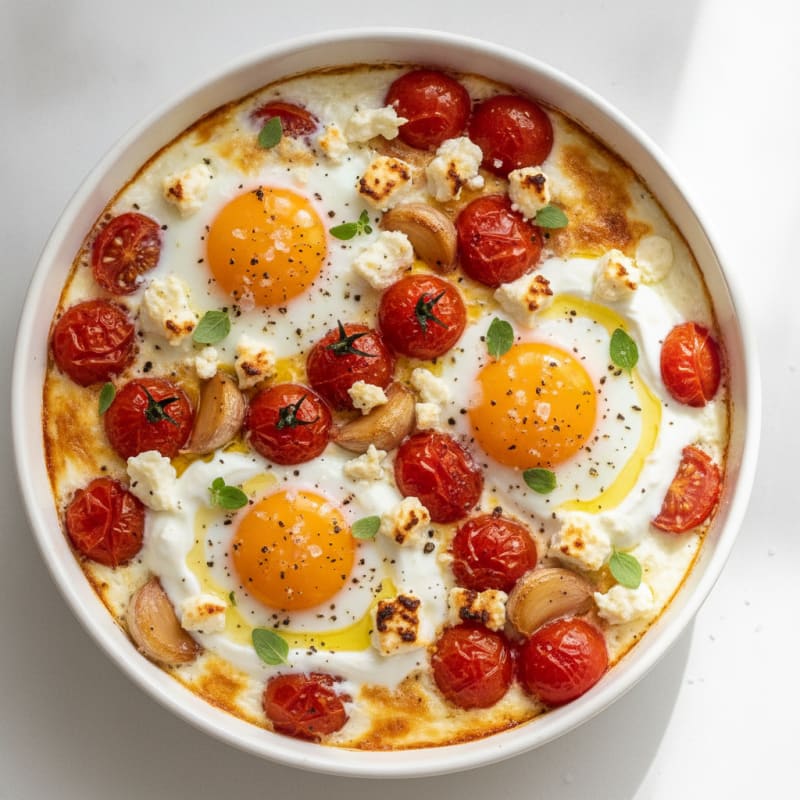 Baked Eggs with Roasted Tomatoes
