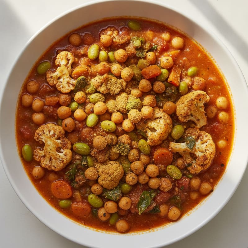 Roasted Vegetable and Chickpea Tagine