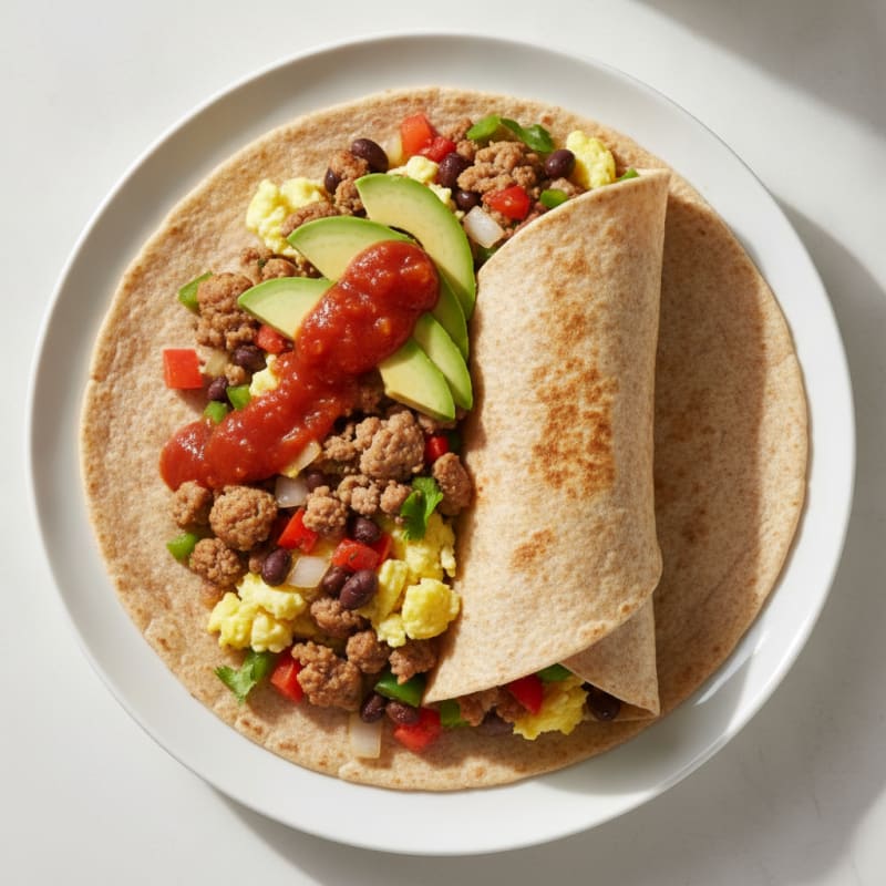Ultimate Hearty Sausage Breakfast Burrito