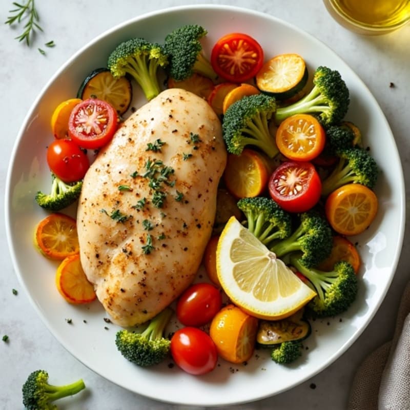 Sheet Pan Lemon Herb Chicken and Roasted Vegetables