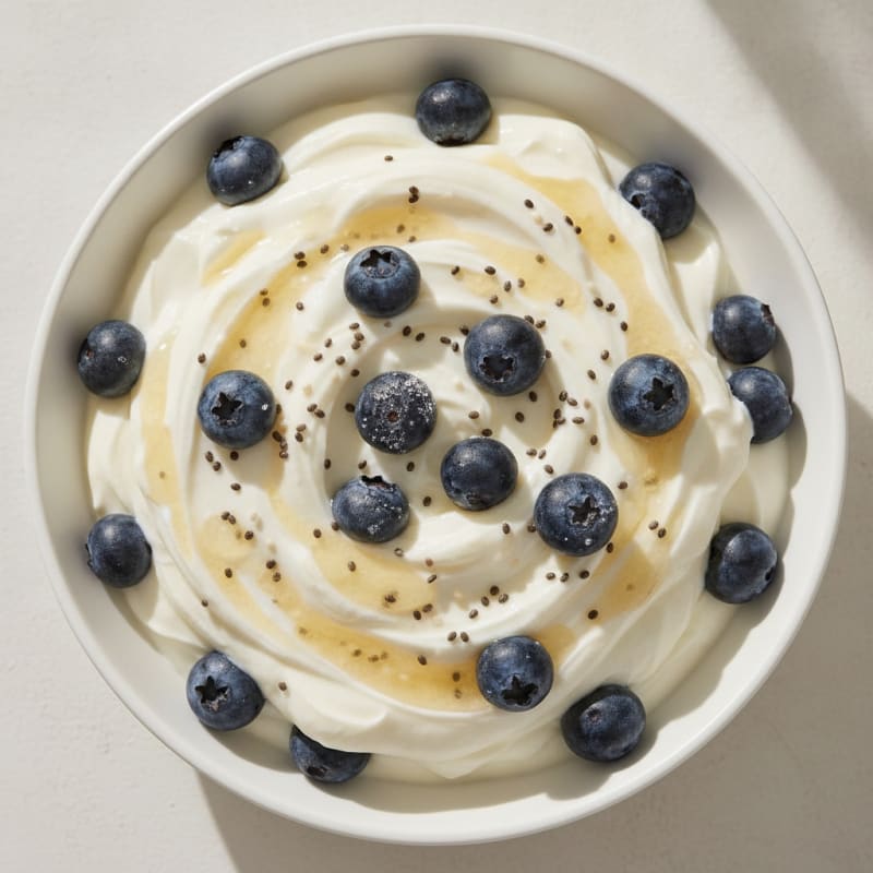 Greek Yogurt Protein Parfait with Blueberries