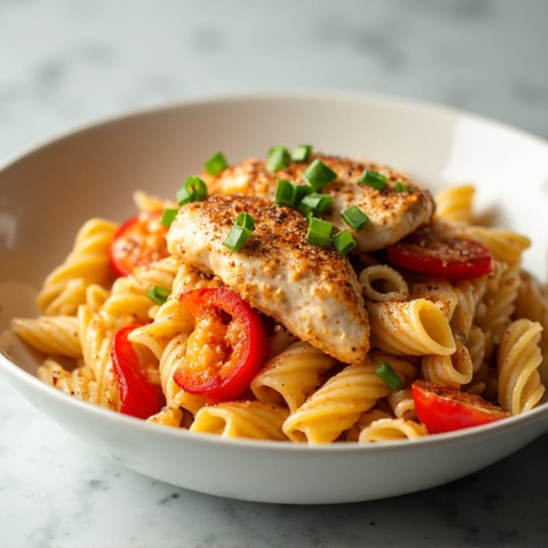 Creamy Cajun Chicken Pasta with Bell Peppers