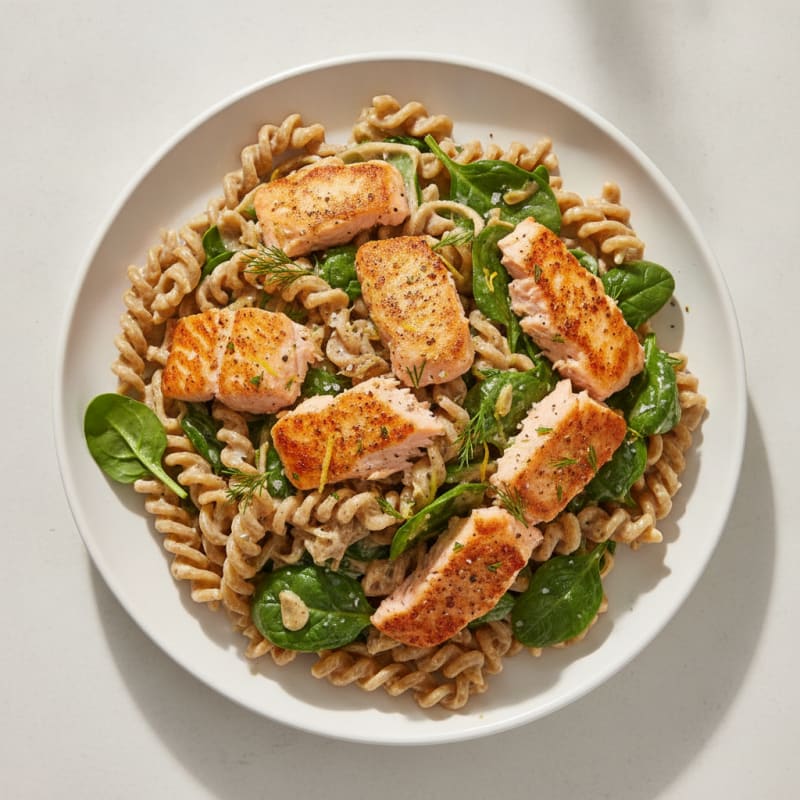 Lemon-Dill Salmon Fettuccine