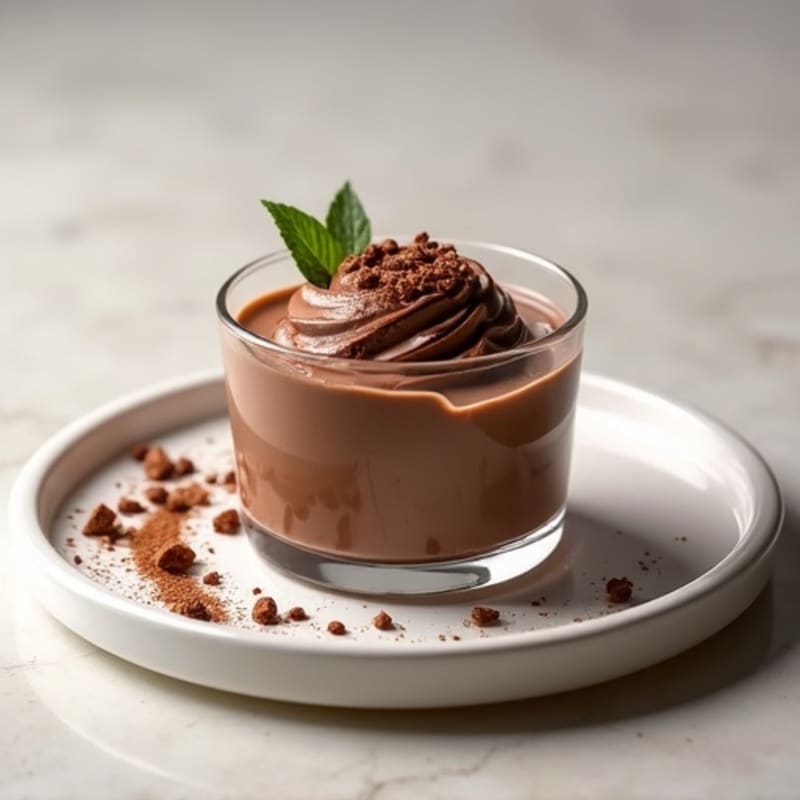 Silky Chocolate Protein Pudding with Greek Yogurt