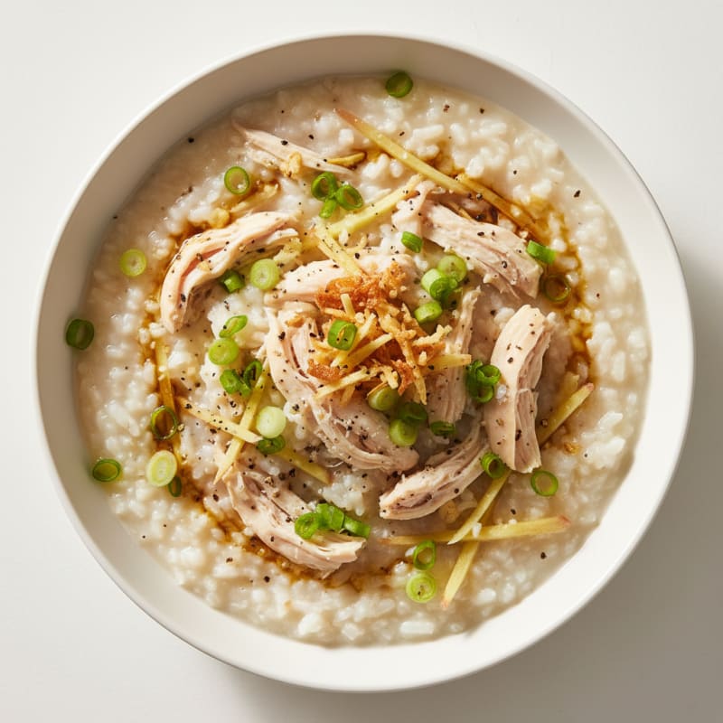 Creamy Ginger Chicken Congee