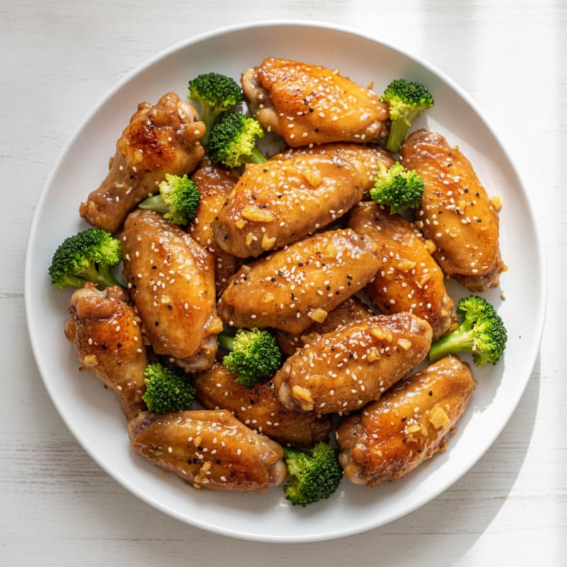 Honey-Garlic Glazed Chicken Wings