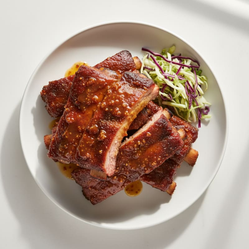 Smoked BBQ Ribs with Tangy Glaze
