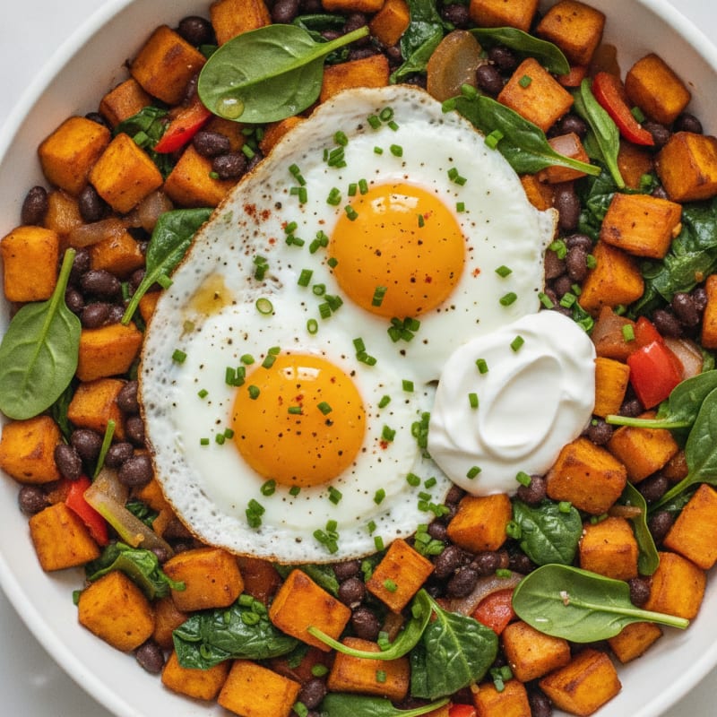 Sweet Potato and Egg Breakfast Skillet