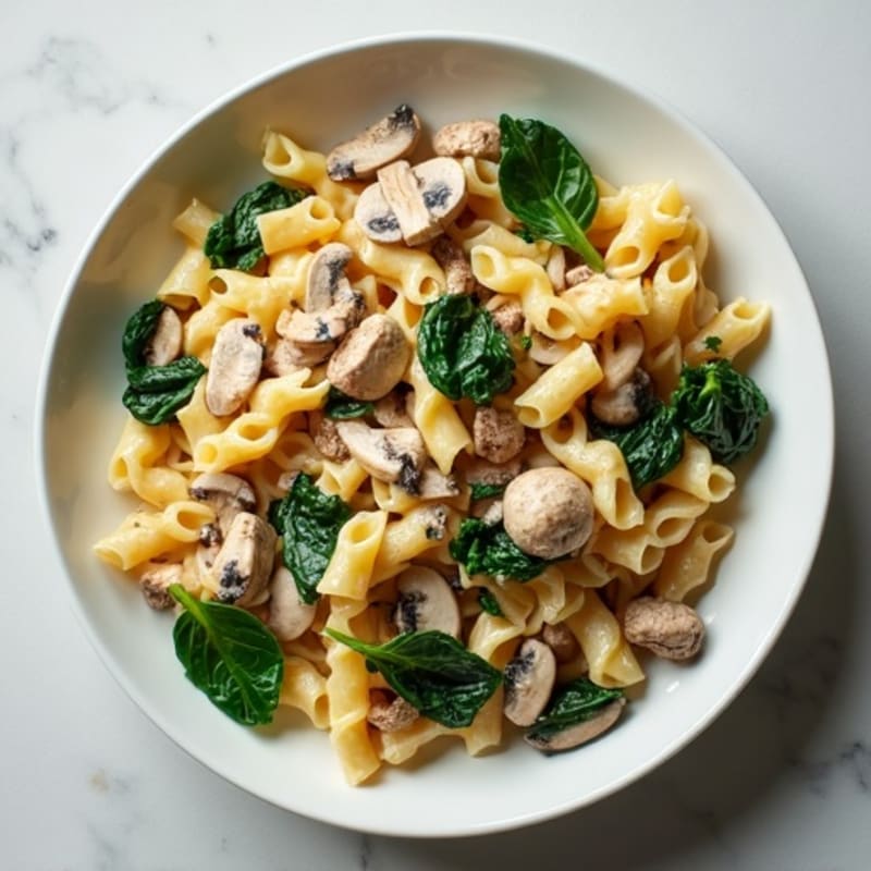 Creamy Truffle Mushroom Protein Pasta