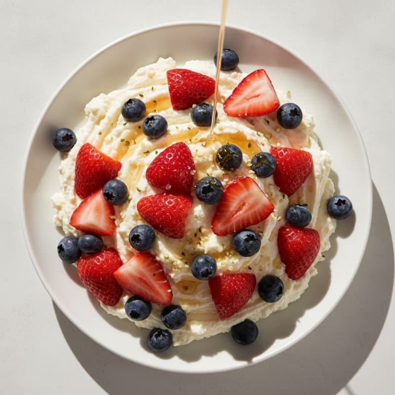 Whipped Cottage Cheese Berry Bowl