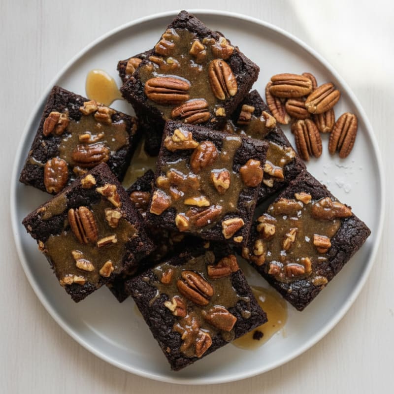 Fudgy Pecan Pie Brownies