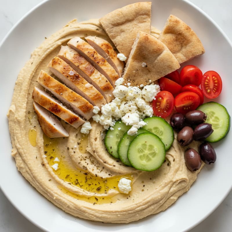Mediterranean Hummus & Vegetable Platter