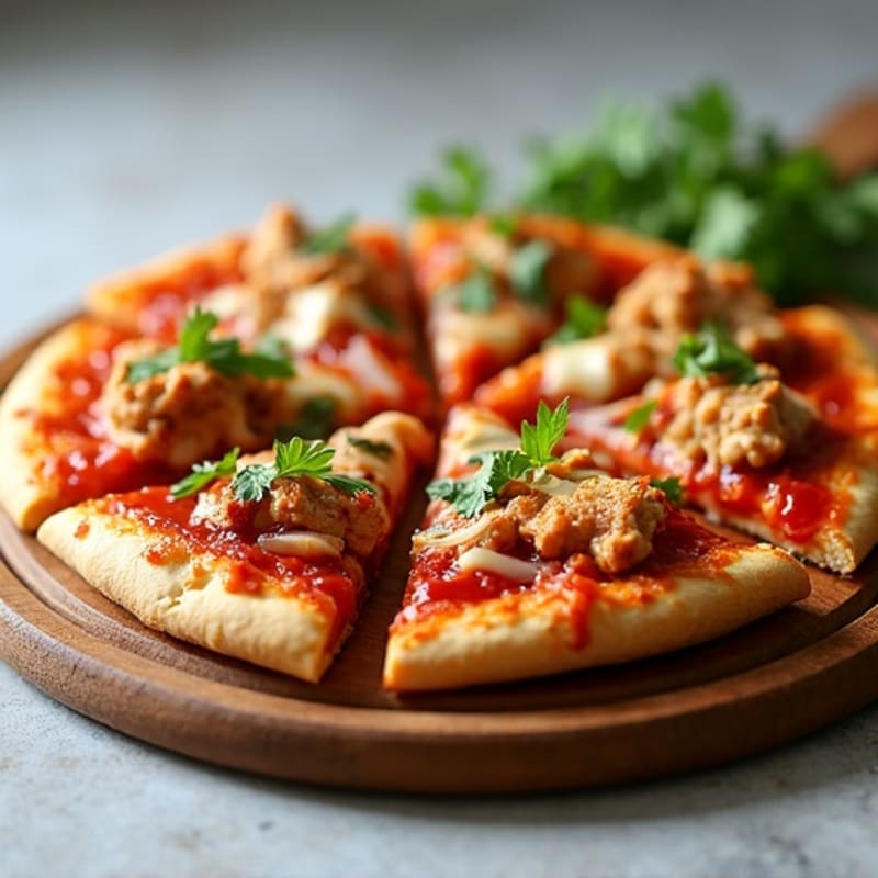 Crispy High-Protein BBQ Chicken Pizza